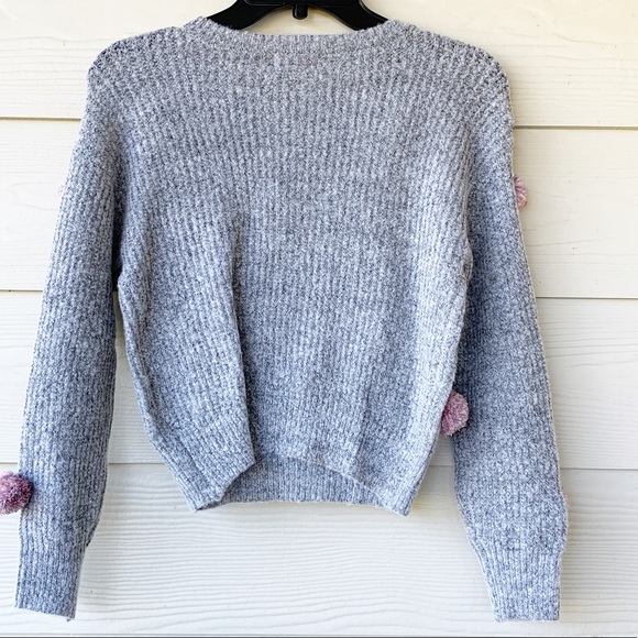 🆕Gianni Bini POM-POM Girls SWEATER SZ M - Picture 2 of 4